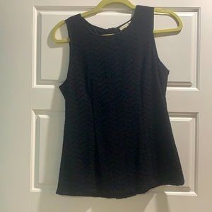 Black sleeveless top size 4